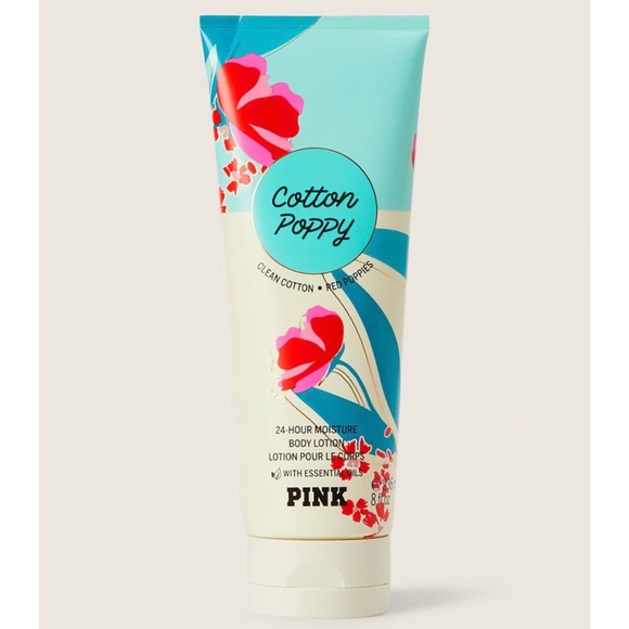 Victoria Secret Cotton Poppy Body Lotion & Body Mist Spray Set Nwt - Picture 4 of 5